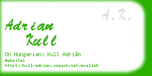 adrian kull business card